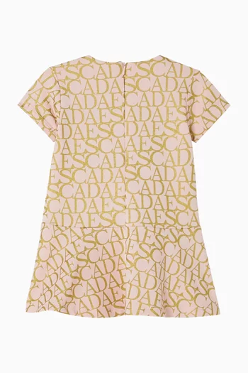 All-over Logo-print Dress in Jersey