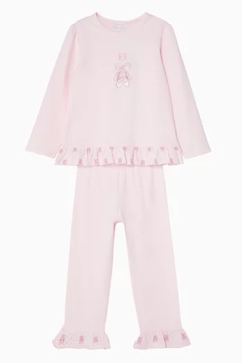 Bow-print Pyjama Set