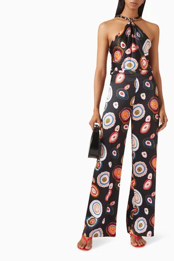 Stroll Wide-leg Pants in Silk