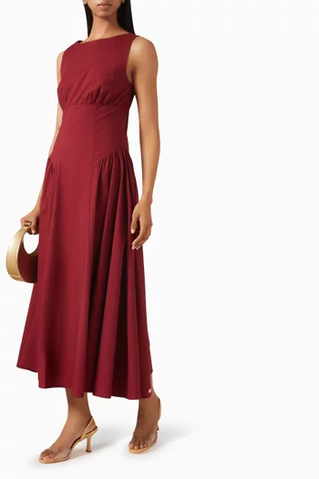 Gwen Dress in Cotton Poplin