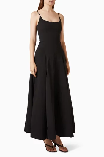 Jill Panelled Dress in Cotton Blend