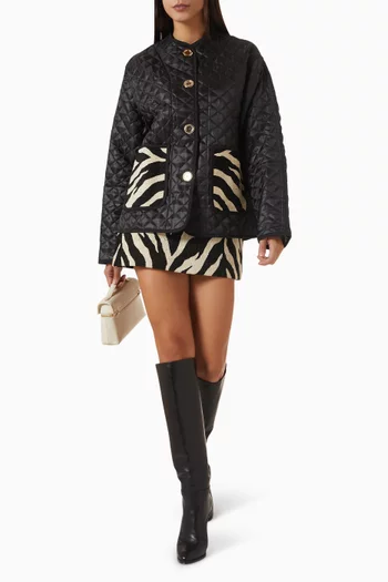 Roman Quilted Zebra Jacket