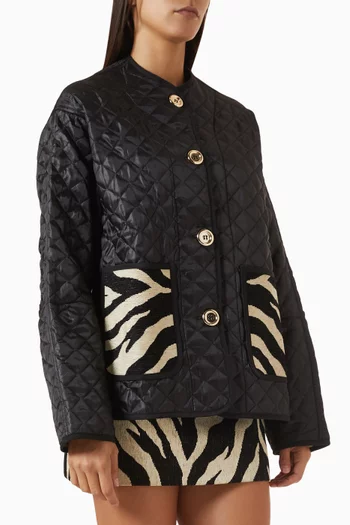 Roman Quilted Zebra Jacket