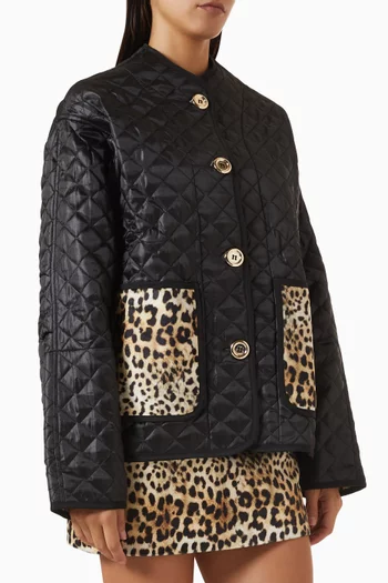 Roman Quilted Leopard Jacket