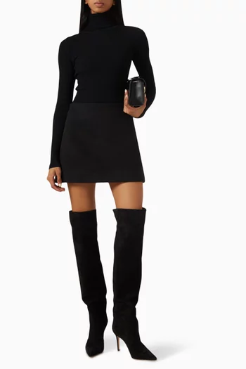 Ines Mini Skirt in Wool