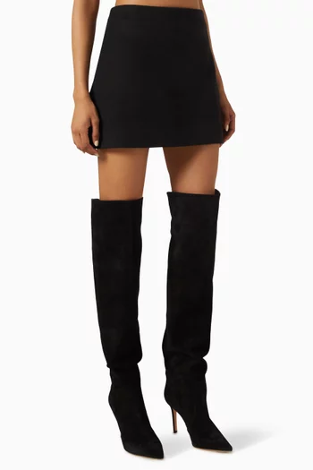Ines Mini Skirt in Wool
