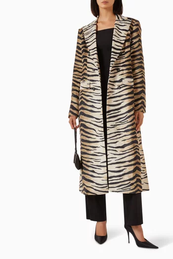 Zimran Textured Zebra Coat