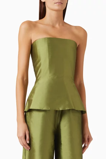 Veya Corset Top in Satin