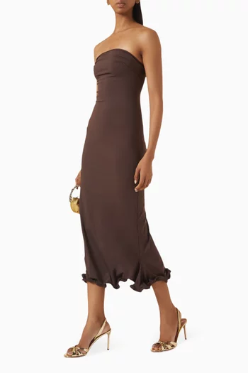 Ripple-hem Dress