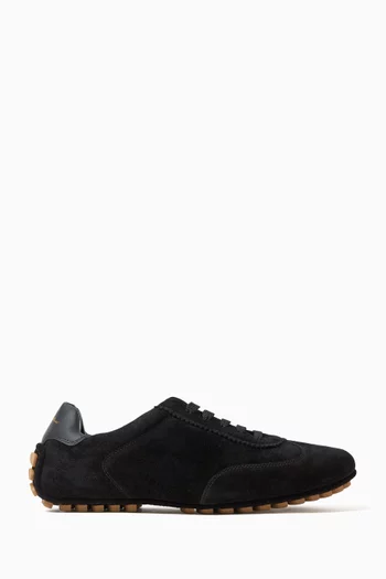 Sneakers in Suede & Calf Leather