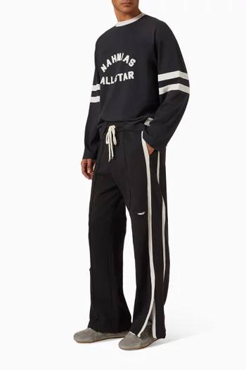 Repaired Track Pants in Cotton