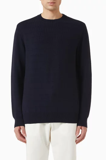 Crewneck Sweater in Wool-knit