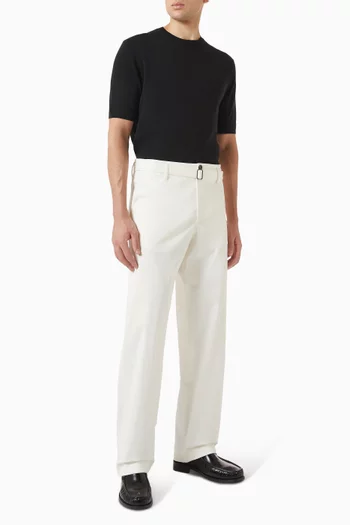 Crewneck T-shirt in Silk-knit