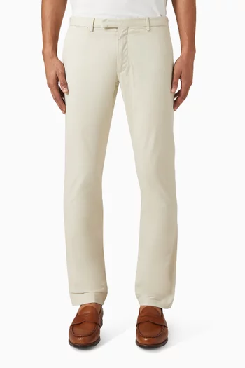 Greenwich Slim-fit Pants in Stretch-cotton