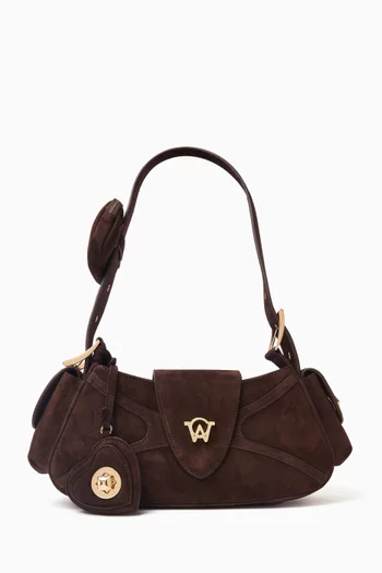 Aurora Shoulder Bag in Suede