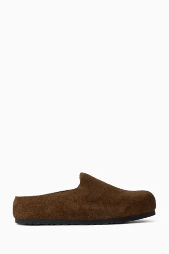 Amsterdam Wrapped Clogs in Suede