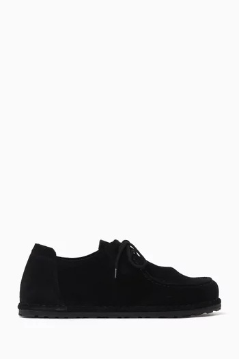 Utti Lace-up Loafers in Suede