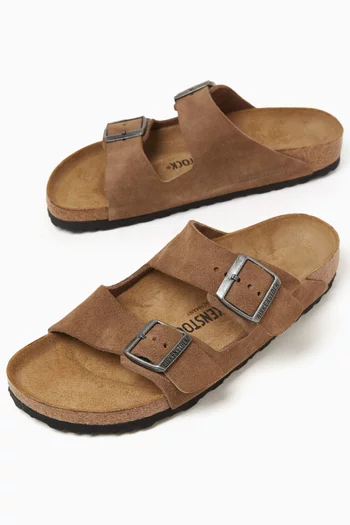Arizona Two-strap Sandals in Suede