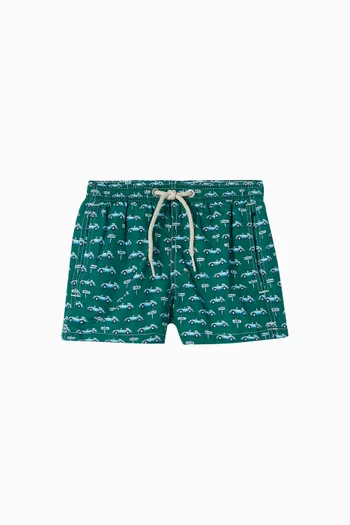 Graphic-print Swimshorts