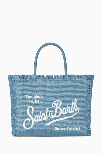 Colette Top-handle Bag in Straw