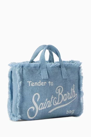 Logo Crossbody Bag in Linen