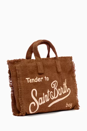 Logo Crossbody Bag in Linen