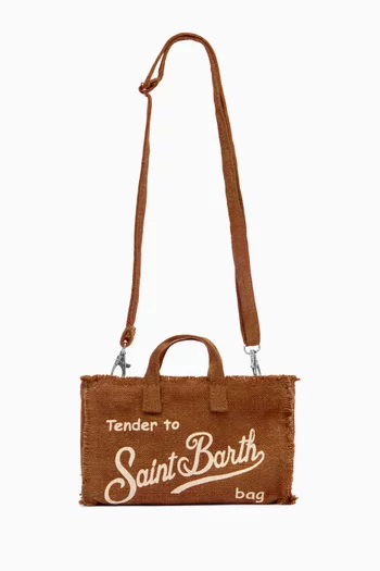 Logo Crossbody Bag in Linen