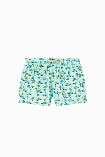 Graphic-print Swimshorts