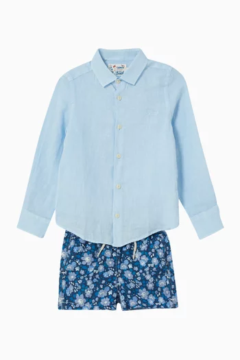 Agnes Buttoned Shirt in Linen