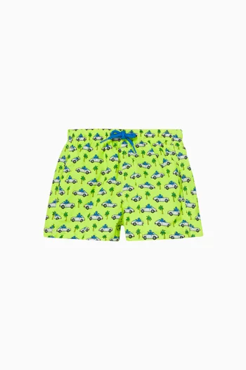 Graphic-print Swimshorts