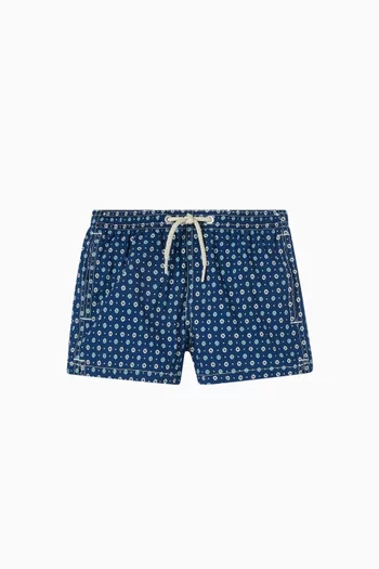 Graphic-print Swimshorts