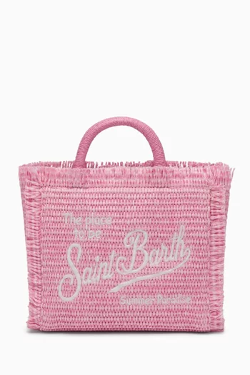 Mini Vanity Bag in Straw