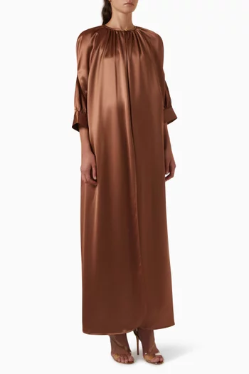 Dallie Maxi Cape in Satin
