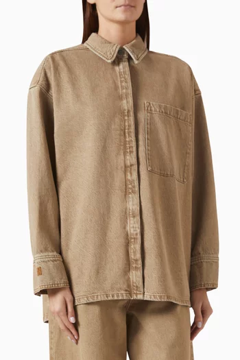 Dea Oversized Shirt in Denim