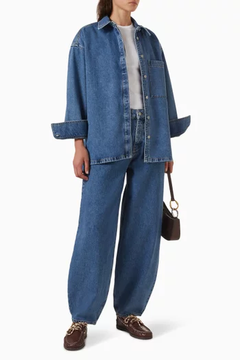 Dea Oversized Shirt in Denim