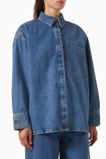 Dea Oversized Shirt in Denim