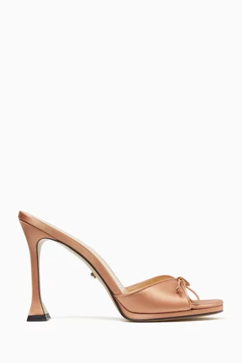 Little Plateau 115 Mules in Satin