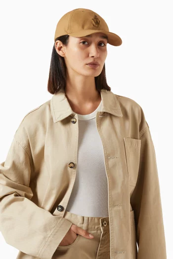 Baseball Cap in Waxed Cotton