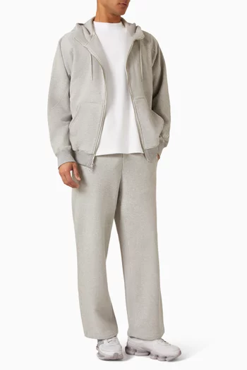 NB Grey Relaxed Straight-leg Pants in Cotton