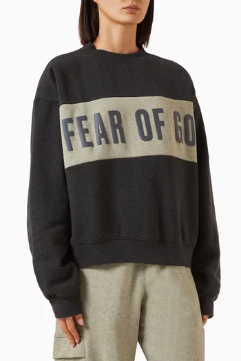 Panelled Classic Sweatshirt in Fleece