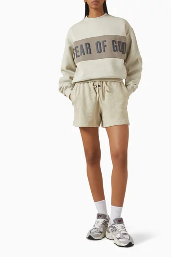 Paneled Classic Sweatshirt in Fleece