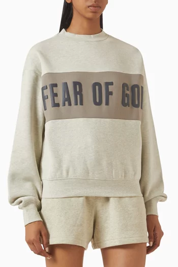 Paneled Classic Sweatshirt in Fleece