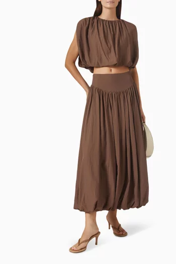 Nadira Cropped Bubble Top