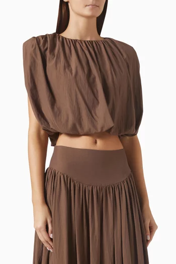 Nadira Cropped Bubble Top