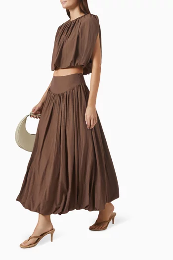 Zaira Bubble Skirt in Rayon Blend
