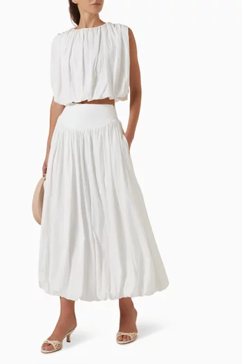Zaira Bubble Skirt in Rayon Blend