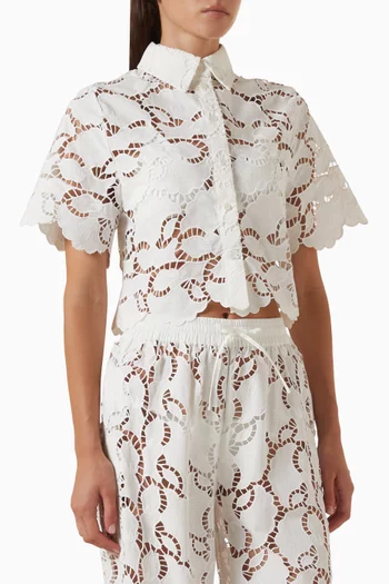 Sonora Top in Broderie Lace
