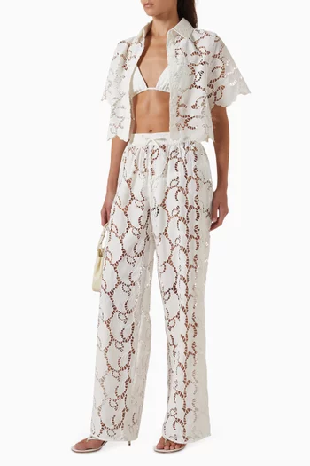 Sandra Pants in Broderie Lace