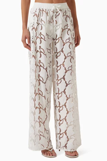 Sandra Pants in Broderie Lace