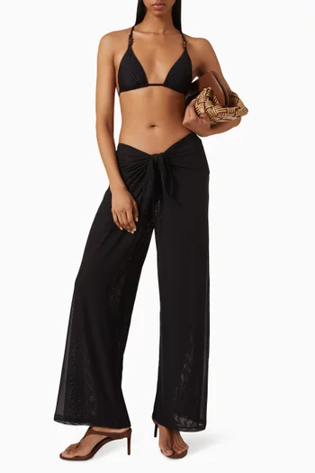 Tidal Wide-leg Pants in Mesh